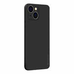 For iPhone 15 PINWUYO Sense Series Liquid Silicone TPU Phone Case(Black)