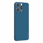 For iPhone 16 Pro PINWUYO Sense Series Liquid Silicone TPU Phone Case(Blue)