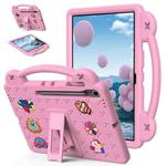 For Samsung Galaxy Tab S10 FE+ Handle Kickstand Children EVA Shockproof Tablet Case(Pink)