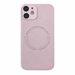 For  iPhone 12 MagSafe Leather All-inclusive TPU Shockproof Phone Case(Pink)