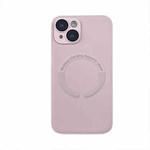 For iPhone 12 Pro Max MagSafe Leather All-inclusive TPU Shockproof Phone Case(Pink)