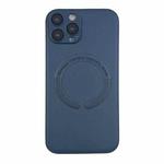For iPhone 13 Pro MagSafe Leather All-inclusive TPU Shockproof Phone Case(Blue)