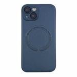 For iPhone 14 Leather All-inclusive MagSafe TPU Phone Case(Blue)