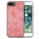 For iPhone 6 Plus / 6s Plus Vintage Leather PC Back Cover Phone Case(Pink)