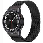 For Samsung Galaxy Watch 6 Classic Button Style Milan Magnetic Metal Watch Band(Black)