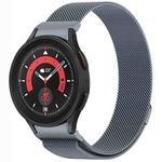 For Samsung Galaxy Watch5 / 5 Pro Button Style Milan Magnetic Metal Watch Band(Gray)