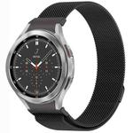 For Samsung Galaxy Watch4 / 4 Classic 46mm Button Style Milan Magnetic Metal Watch Band(Black)