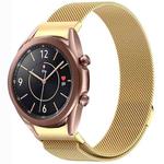 For Samsung Galaxy Watch3 41mm Button Style Milan Magnetic Metal Watch Band(Gold)