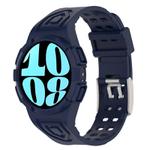 For Samsung Galaxy Watch6 44mm TPU Integrated Silicone Watch Band(Blue)