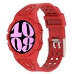 For Samsung Galaxy Watch6 40mm TPU Integrated Silicone Watch Band(Red)