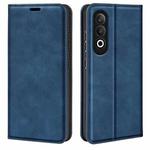 For OPPO K12 Retro-skin Magnetic Suction Leather Phone Case(Dark Blue)