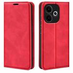 For OPPO A5 Pro Global 5G Retro-skin Magnetic Suction Leather Phone Case(Red)