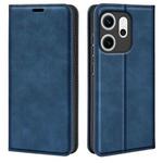 For OPPO Reno14 F 5G Retro-skin Magnetic Suction Leather Phone Case(Dark Blue)