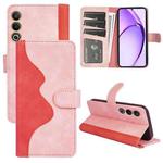 For OPPO A3 Pro Global Stitching Horizontal Flip Leather Phone Case(Red)