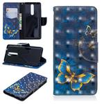 3D Colored Drawing Pattern Horizontal Flip Leather Case for Nokia 5.1, with Holder & Card Slots & Wallet(Butterfly)