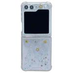 For Samsung Galaxy Z Flip3 Glitter Meteor  Shockproof Epoxy TPU Phone Case(Silver)