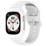 For Honor Watch 4 Integrated Fully Enclosed Silicone Watch Band(White)