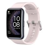 For Huawei Watch Fit Special Edition Solid Color Silicone Watch Band(Pink)