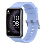 For Huawei Watch Fit Special Edition Solid Color Silicone Watch Band(Light Blue)