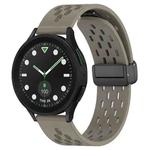 For Samsung Galaxy watch 5 Pro Golf Edition 20mm Folding Magnetic Clasp Silicone Watch Band(Space Ash)