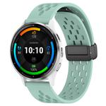 For Garmin Venu 3 22mm Folding Magnetic Clasp Silicone Watch Band(Teal)
