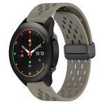 For Xiaomi MI Watch S1 Pro 22mm Folding Magnetic Clasp Silicone Watch Band(Space Ash)