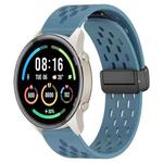 For Xiaomi MI Watch Sport 22mm Folding Magnetic Clasp Silicone Watch Band(Blue)