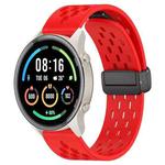 For Xiaomi MI Watch Sport 22mm Folding Magnetic Clasp Silicone Watch Band(Red)