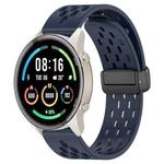 For Xiaomi MI Watch Sport 22mm Folding Magnetic Clasp Silicone Watch Band(Midnight Blue)