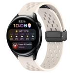 For Huawei Watch 3 22mm Folding Magnetic Clasp Silicone Watch Band(Starlight Color)