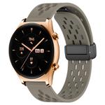 For Honor Watch GS 3 22mm Folding Magnetic Clasp Silicone Watch Band(Space Ash)