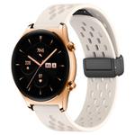 For Honor Watch GS 3 22mm Folding Magnetic Clasp Silicone Watch Band(Starlight Color)