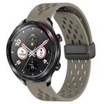 For Honor Watch Dream 22mm Folding Magnetic Clasp Silicone Watch Band(Space Ash)