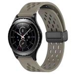 For Samsung Gear S2 Classic 20mm Folding Magnetic Clasp Silicone Watch Band(Space Grey)