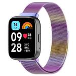 For Redmi Watch 3 Lite Milan Magnetic Steel Mesh Watch Band(Colorful)