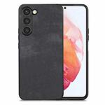 For Samsung Galaxy S21 5G Vintage Leather PC Back Cover Phone Case(Black)