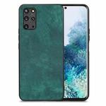 For Samsung Galaxy S20+ Vintage Leather PC Back Cover Phone Case(Green)