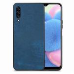 For Samsung Galaxy A50/A50S/A30S Vintage Leather PC Back Cover Phone Case(Blue)