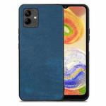 For Samsung Galaxy A04 4G Vintage Leather PC Back Cover Phone Case(Blue)