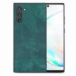 For Samsung Galaxy Note10 Vintage Leather PC Back Cover Phone Case(Green)