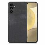 For Samsung Galaxy S24 5G Vintage Leather PC Back Cover Phone Case(Black)