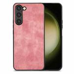 For Samsung Galaxy S25 5G Vintage Leather PC Back Cover Phone Case(Pink)