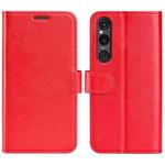 For Sony Xperia 1 VI R64 Texture Horizontal Flip Leather Phone Case(Red)