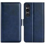 For Sony Xperia 1 VI Dual-side Magnetic Buckle Horizontal Flip Leather Phone Case(Dark Blue)