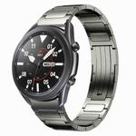 For Samsung Galaxy Watch3 45mm 22mm I-Shaped Titanium Alloy Watch Band(Grey)