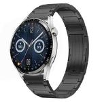 For Huawei Watch GT3 46mm 22mm I-Shaped Titanium Alloy Watch Band(Black)