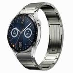 For Huawei Watch GT3 46mm 22mm I-Shaped Titanium Alloy Watch Band(Grey)