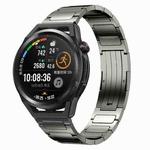 For Huawei Watch GT Runner 22mm I-Shaped Titanium Alloy Watch Band(Grey)