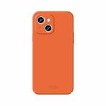 For iPhone 15 Plus MOFI Qin Series Skin Feel All-inclusive Silicone Phone Case(Orange)
