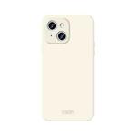 For iPhone 15 Plus MOFI Qin Series Skin Feel All-inclusive Silicone Phone Case(Beige)